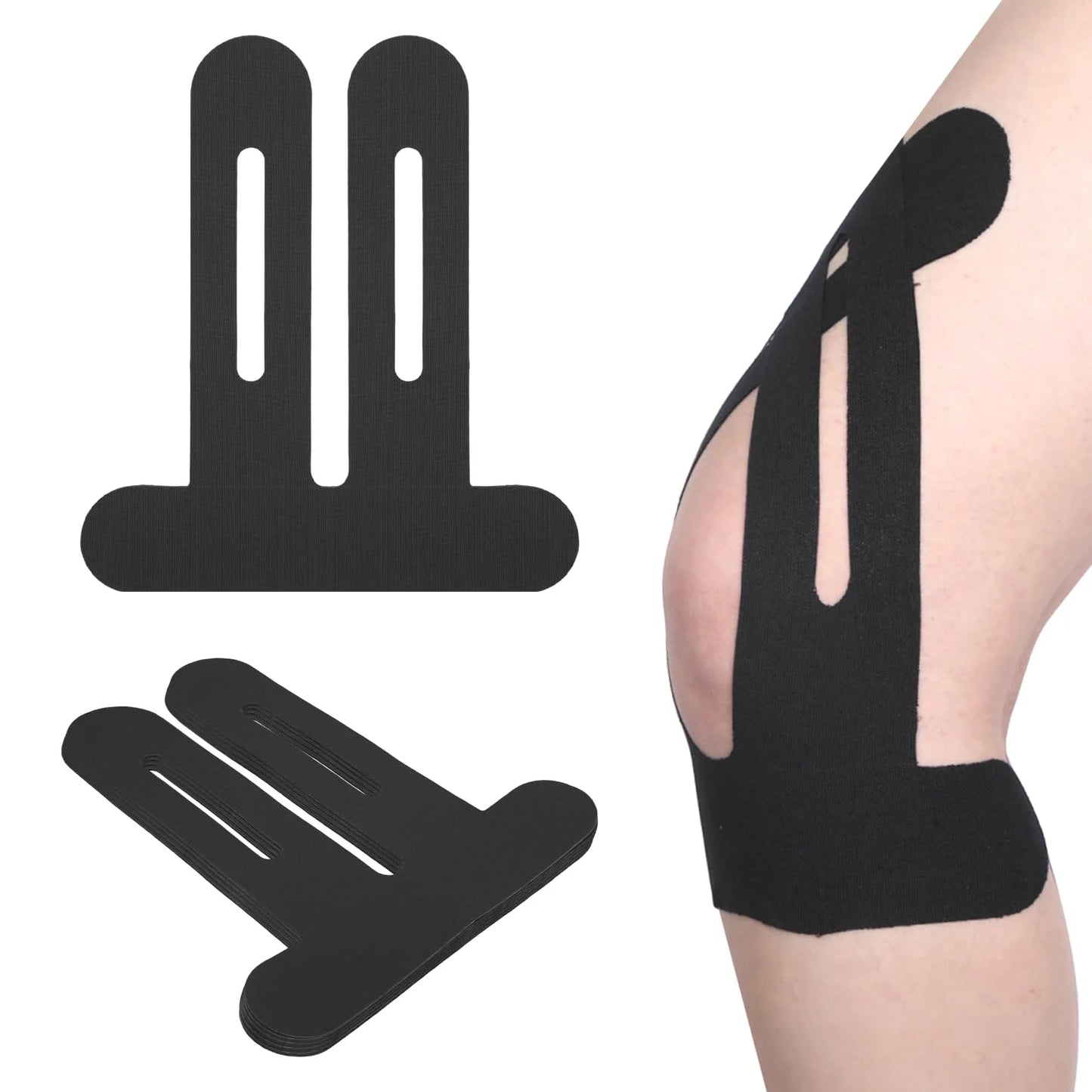 10PCS Kinesiology Tape for Knees,Waterproof & Elastic,Breathable Knee Tape,Athletic Tape Provide Support & Stability for Running