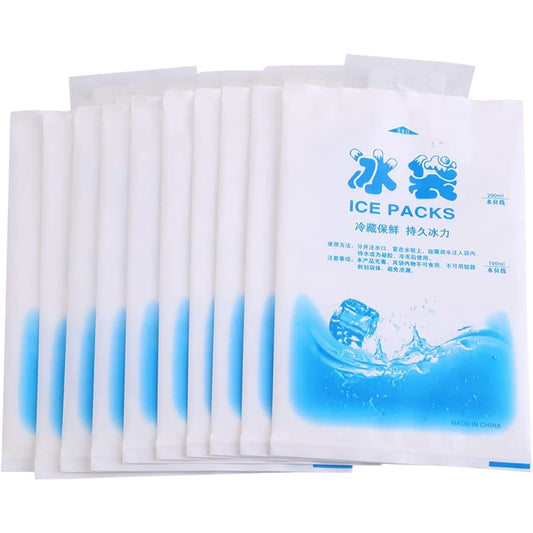 10pcs Gel Ice Packs Reusable Cold Compress Packs for Injuries, Pain Relief,Safe Eco-Friendly Hot and Cold Gel Packs