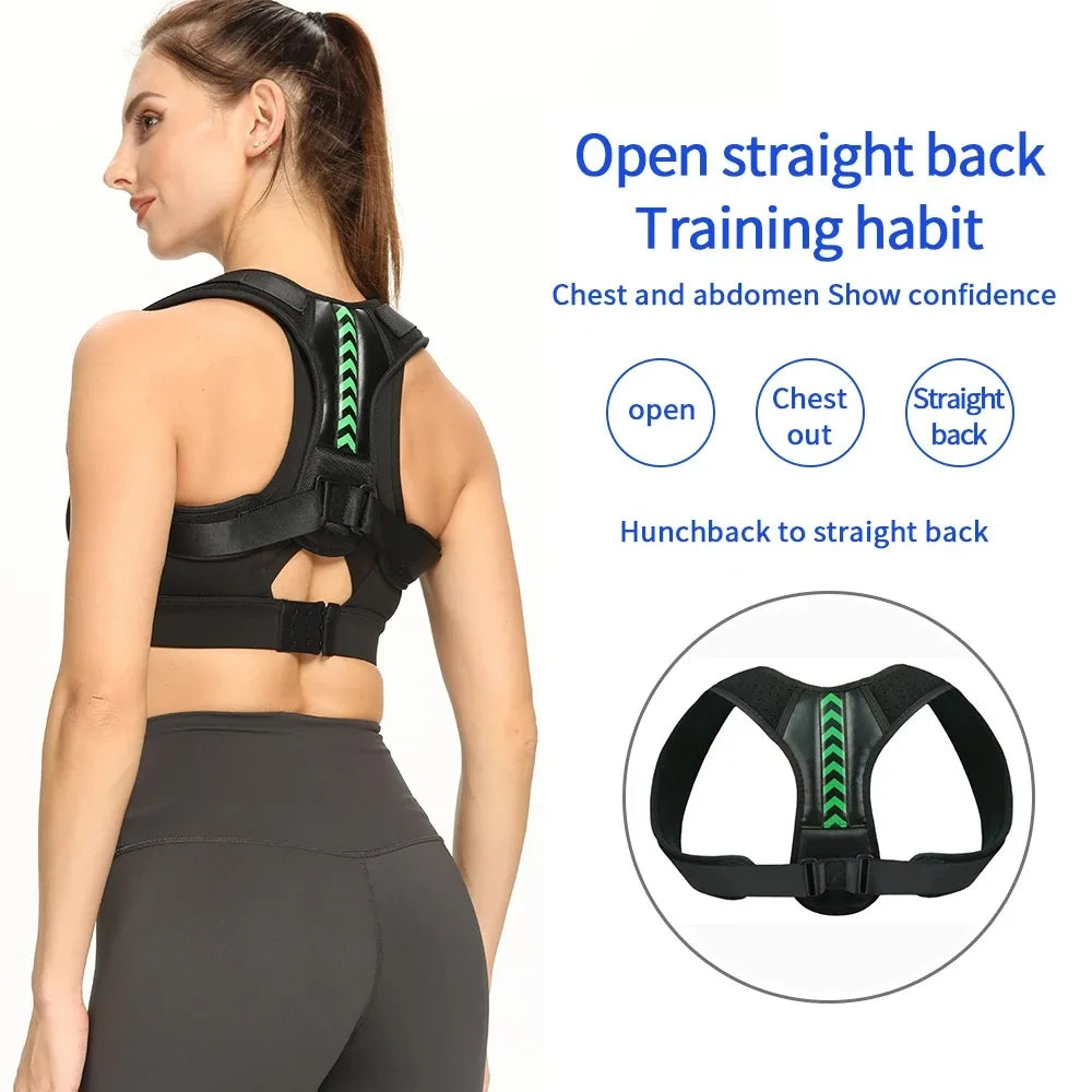 Back Posture Correction Belt Hunchback Corrector Adult Men Women Sitting Posture Correction Belt Shoulder Straight Back Brace