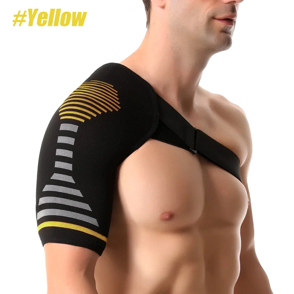 Professional Shoulder Brace - Support and Compression Sleeve, AC Joint - Arm Immobilizer Wrap, Stability Strap - for Men & Women
